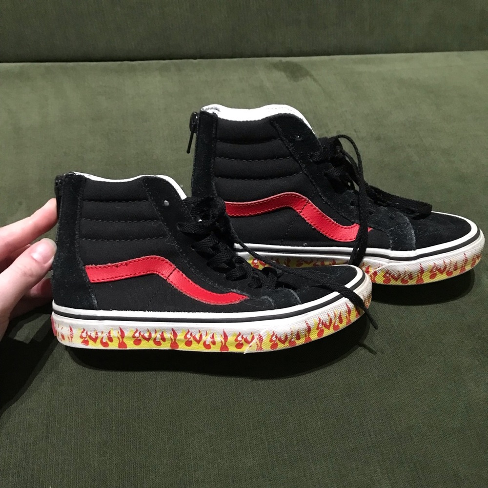 Vans flame sk8-hi🔥